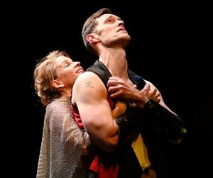 James Finley as Coriolanus and Kimberly Gilbert as Volumnia. Photo by Kathleen Akerley.